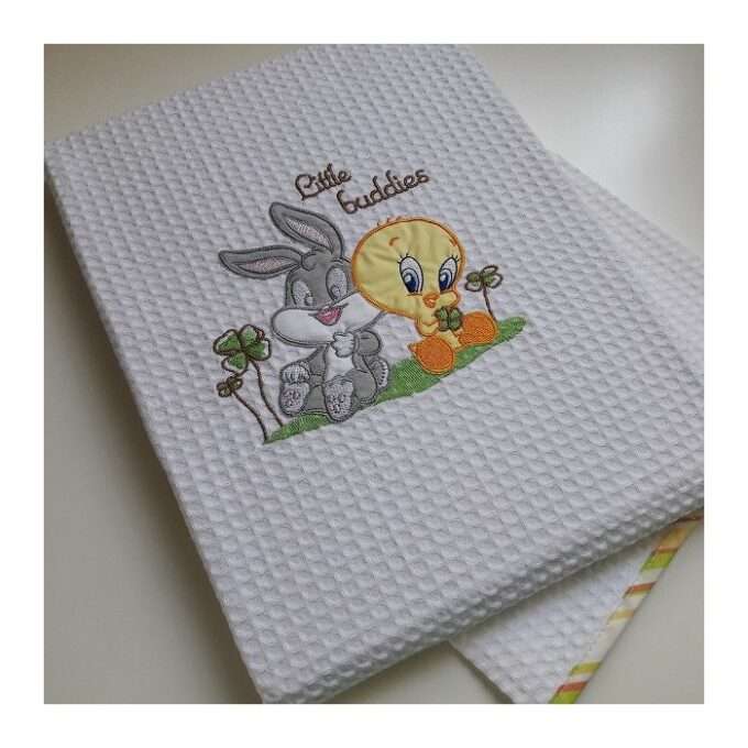 Baby Looney Tunes des.30 Κουβέρτα Πικέ Κούνιας-1