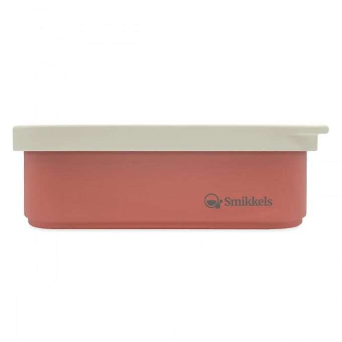 Lunchbox μεταλλικό 900 ml Ροζ με καπάκι σιλικόνης Smikkels-1