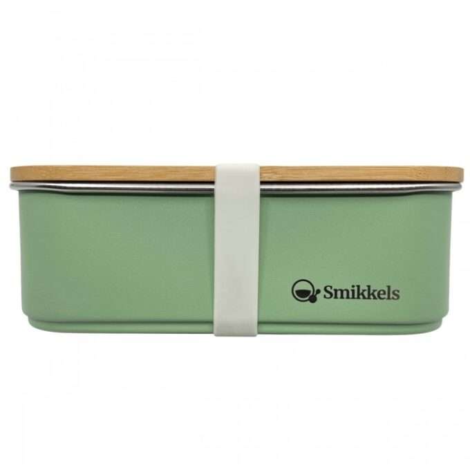Lunchbox με καπάκι από bamboo 900ml Πράσινο-1