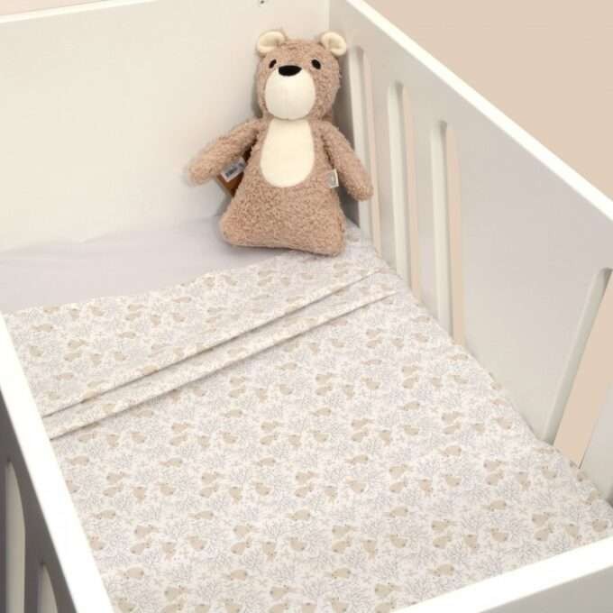 Σεντόνια Λίκνου Σετ 2τ -80x100-100% Βαμβάκι Design 218 Oliver Baby-1