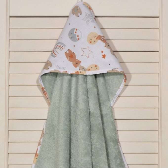 Μπουρνούζι κάπα 75x75 100% βαμβάκι 450 γρμ/τμ Design 413-1 Oliver Baby-1