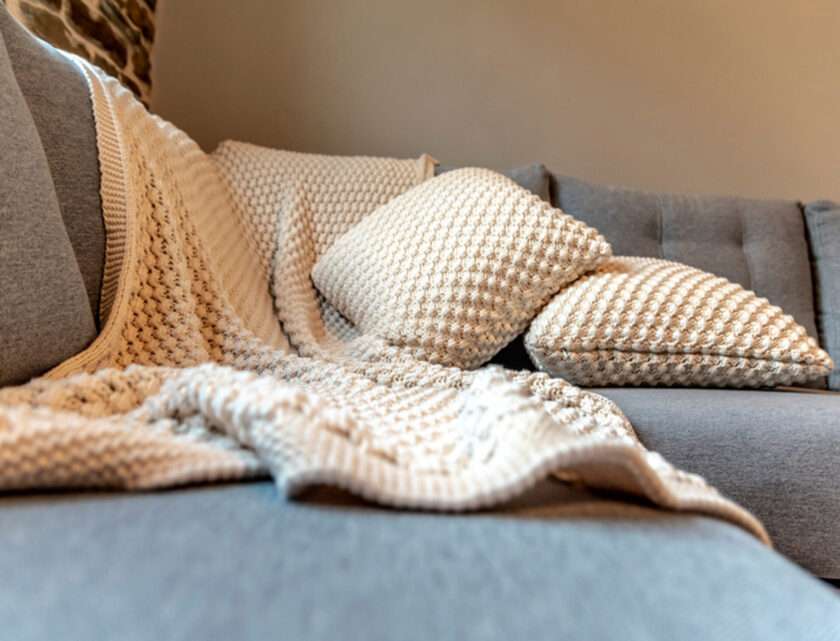 Popcorn 130x180 Throw/Blanket (Beige)-2
