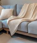 Popcorn 130x180 Throw/Blanket (Beige)-1