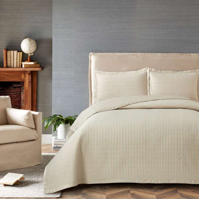 Manolia Bedspread 240x250+Μαξ/θήκες 50x70/2τεμ (Sand)-1