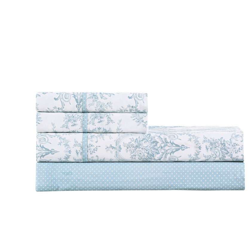 Chantal (Aqua) (ΣΕΤ ΣΕΝΤΟΝΙΑ Υ/Δ 245x270+2 ΜΑΞ/ΘΗΚΕΣ 52x75) 210TC-2
