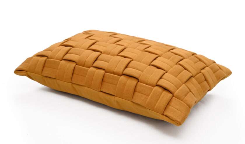 Clusp (Mustard) Cushion with polyfiller-2