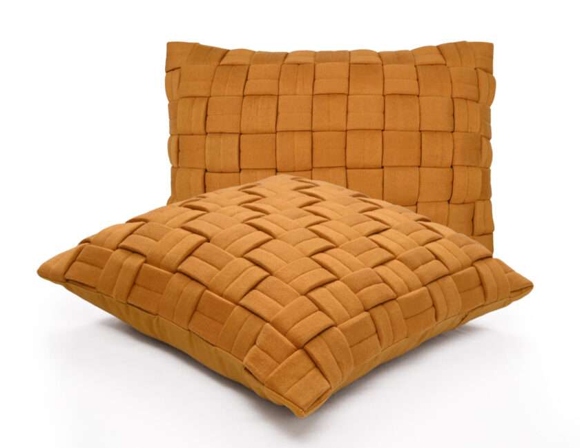 Clusp (Mustard) Cushion with polyfiller-1
