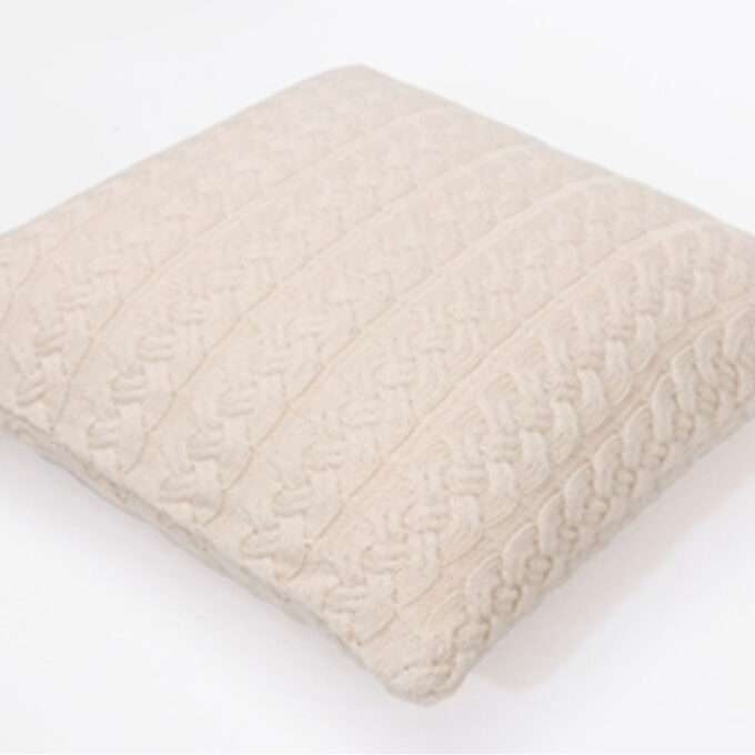 Classical Cable 50x50 Cushion with polyfiller (Natural)-1