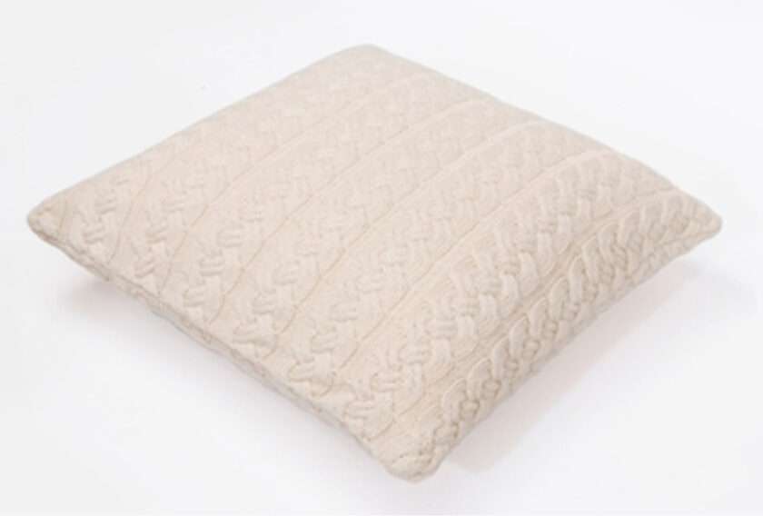 Classical Cable 50x50 Cushion with polyfiller (Natural)-1