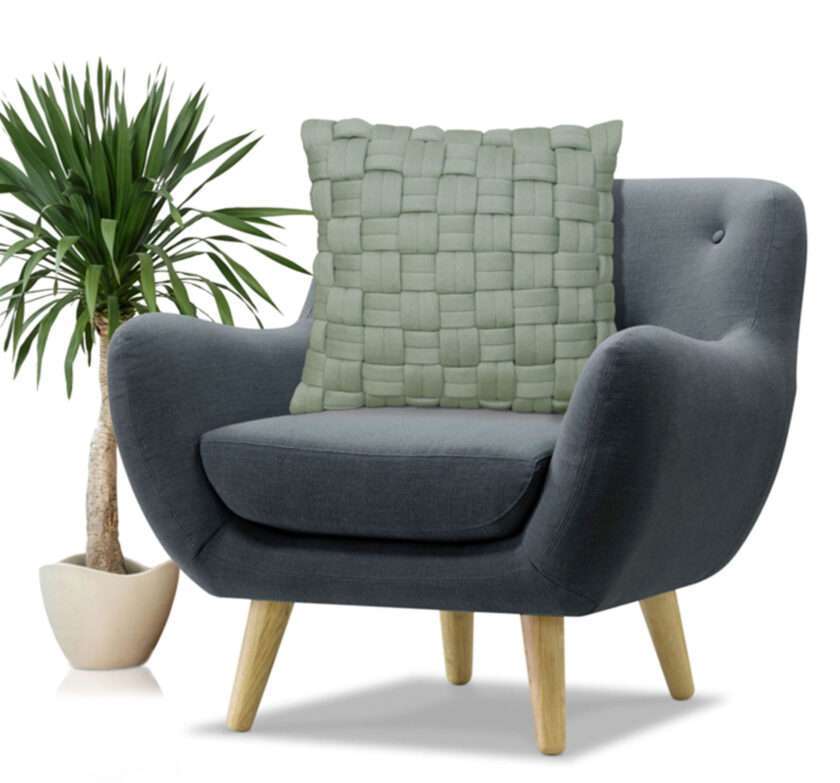 Clusp (Pistachio Green) Cushion with polyfiller-1