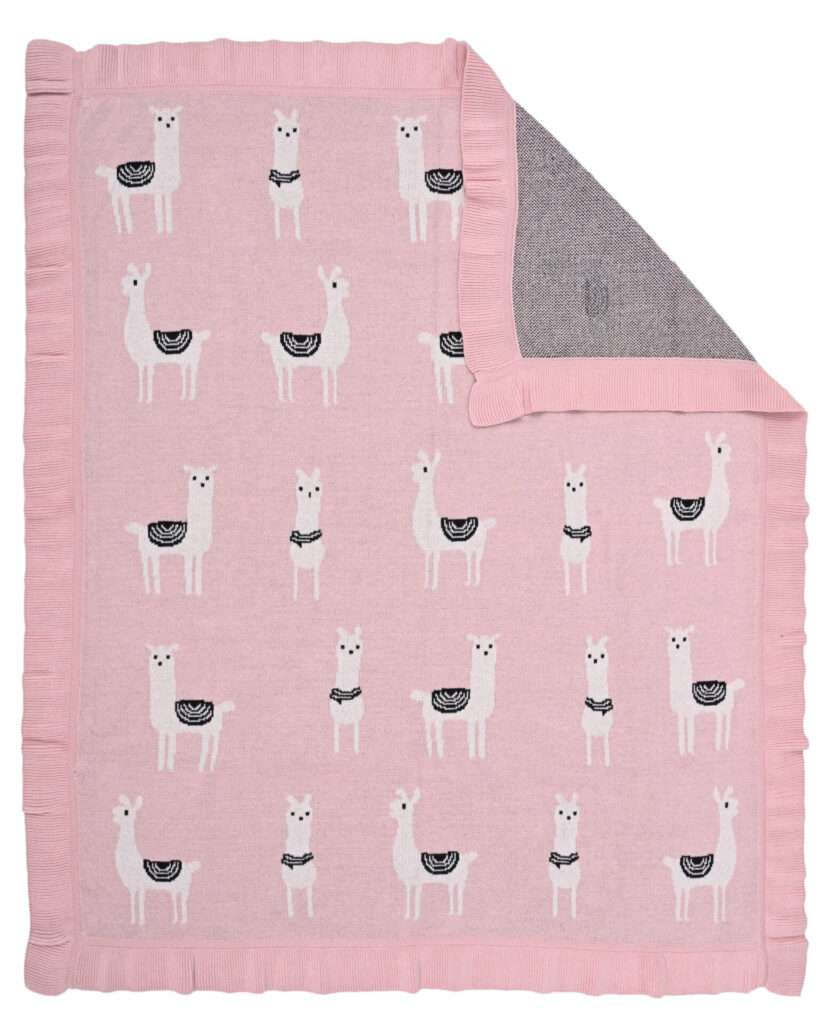 Lama/Toy (Pink) 80x100 Baby blanket with toy-4
