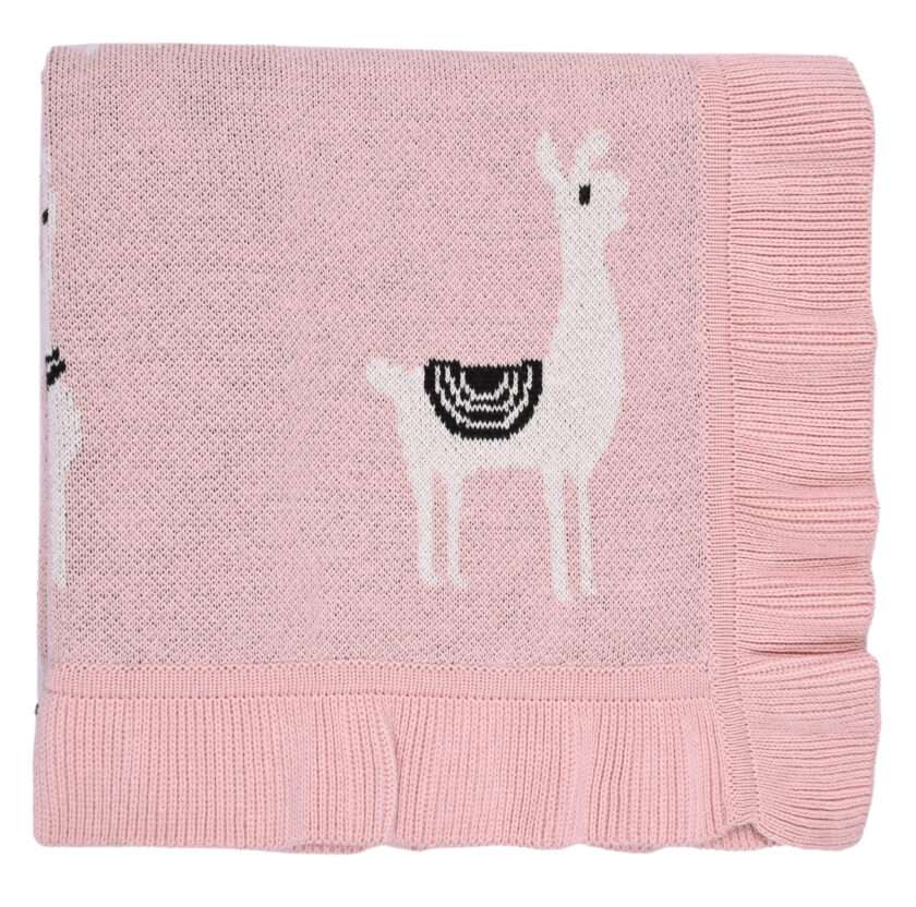 Lama/Toy (Pink) 80x100 Baby blanket with toy-5