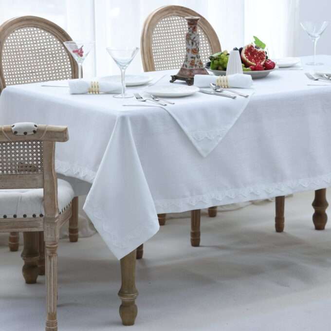 Adel (Ivory) Tablecloth-1