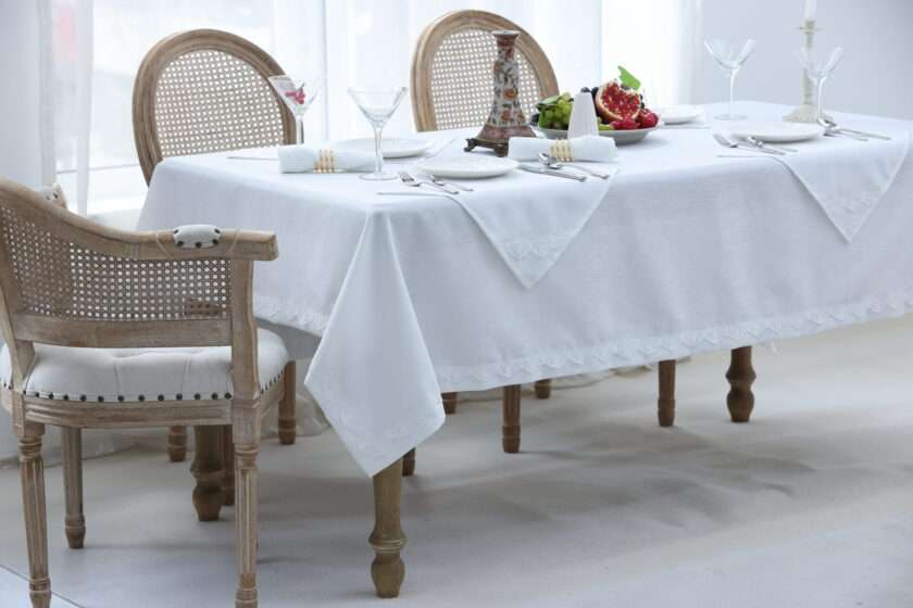 Adel (Ivory) Tablecloth-1