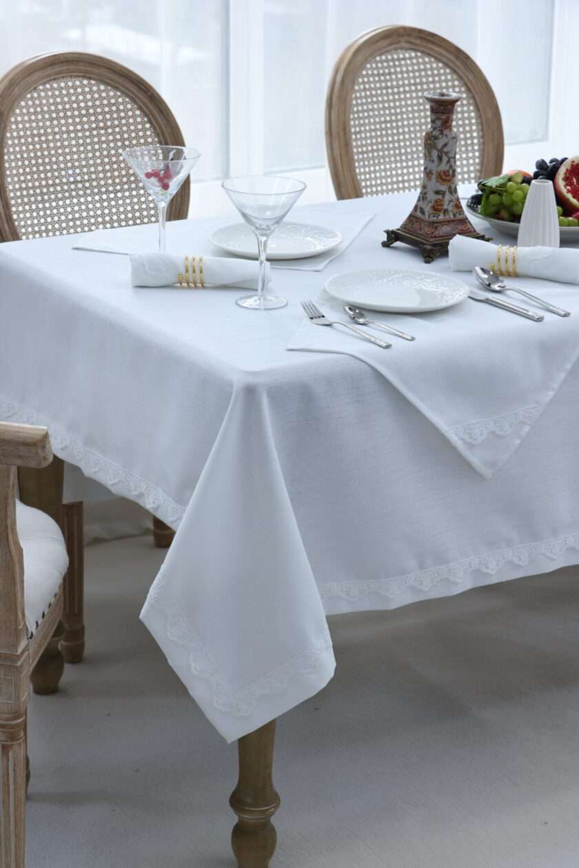 Adel (Ivory) Tablecloth-5