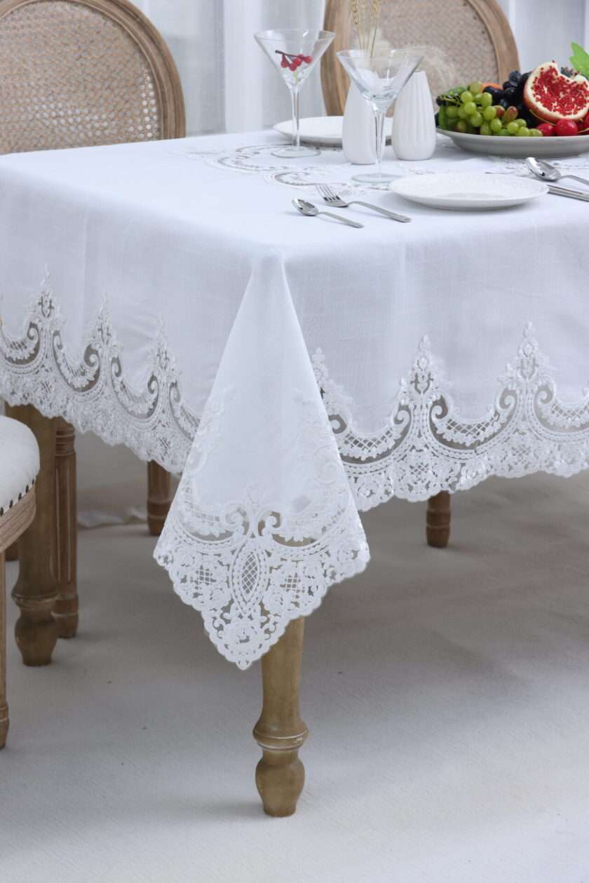 PLS-7B027 (White) Tablecloth-2
