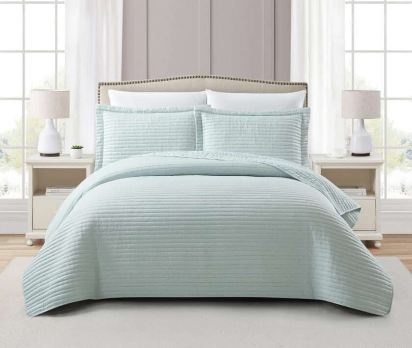 Mabelle (Aqua) Bedspread-2