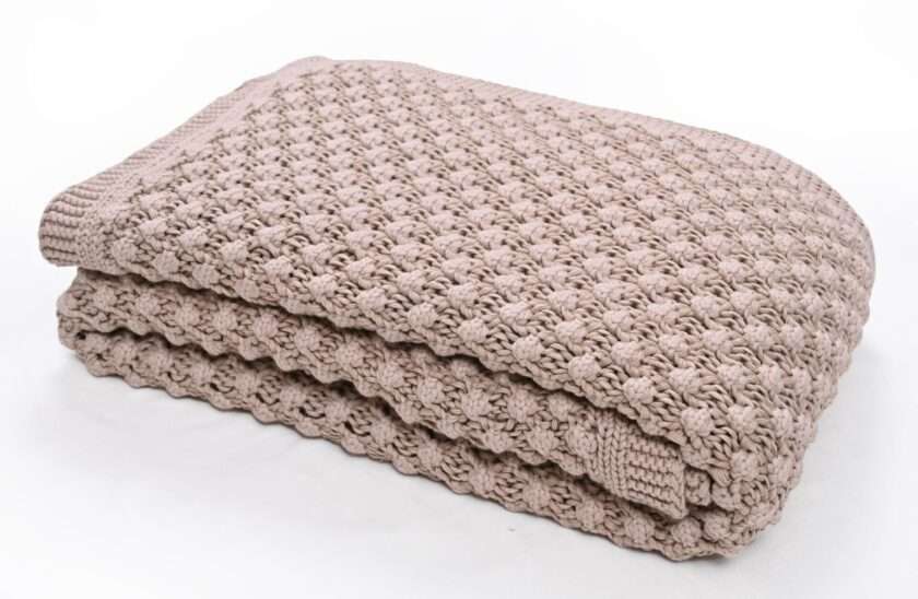 Popcorn 130x180 Throw/Blanket (Sandy Brown)-2