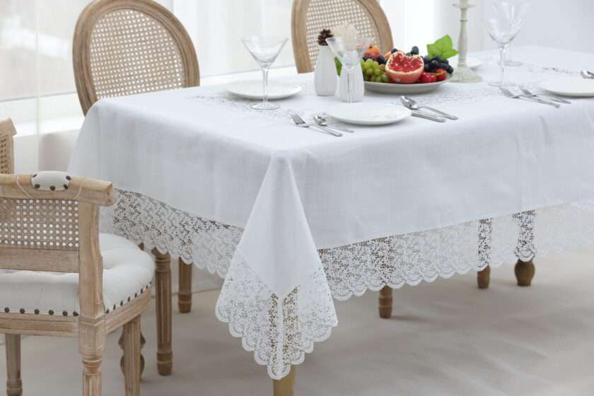 QZ1600053 (White) Tablecloth-1