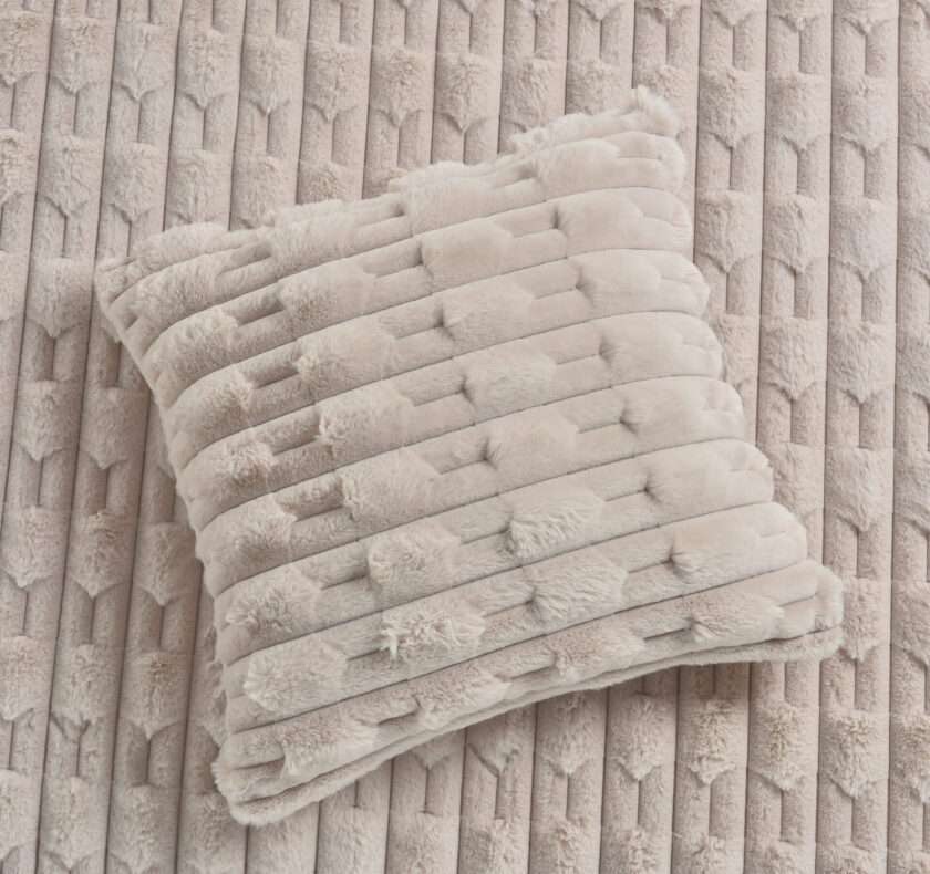 Boggi (Lt Beige) 45x45 Cushion with polyfiller-2