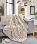 Boggi (Lt Beige) 130x180 Throw/Blanket-1