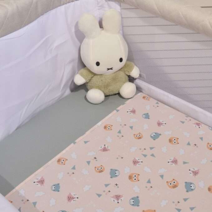 Σεντόνια Λίκνου Σετ 2τ - 80x100 -100% Βαμβάκι Design 201 Oliver Baby-1