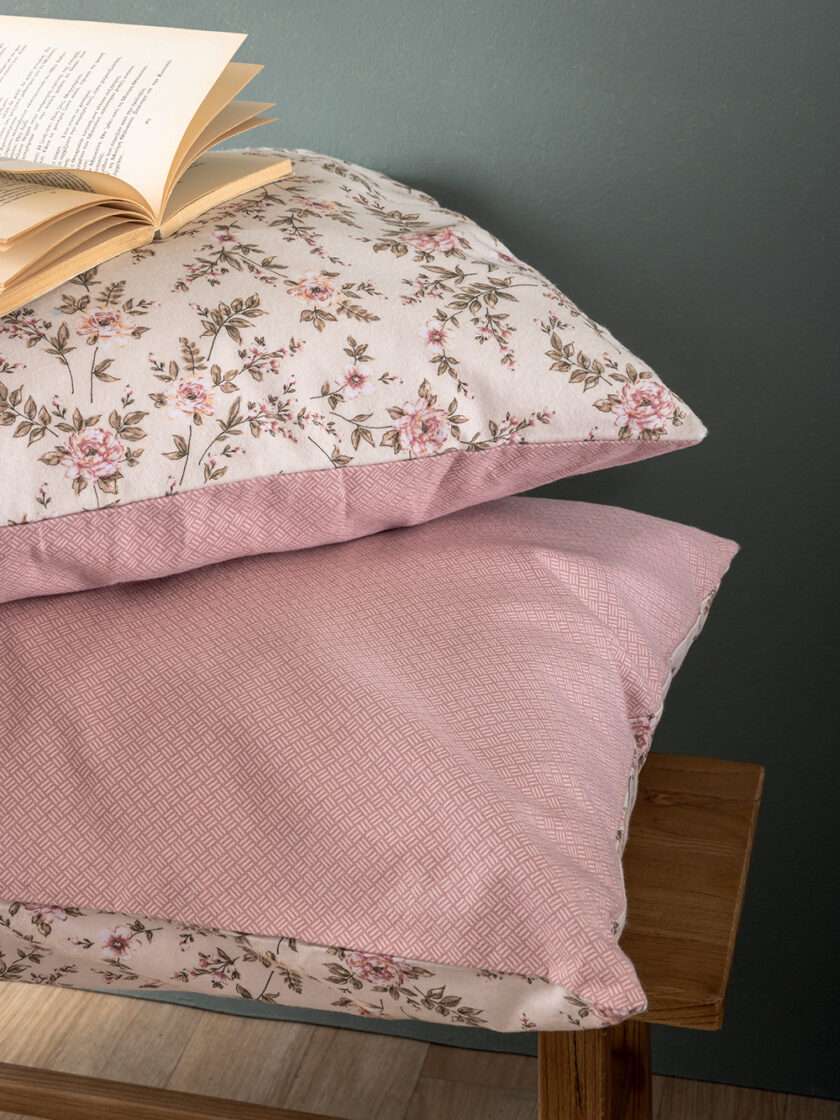 Σετ Σεντόνια Υπέρδιπλα Flannel Beauty 240x265 FB0234 Χωρίς Λάστιχο