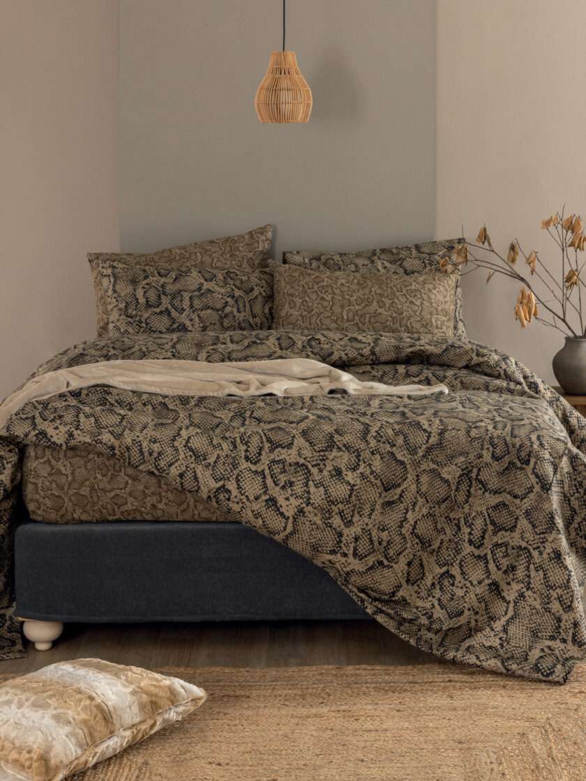Σετ Σεντόνια Υπέρδιπλα Flannel Beauty 240x265 FB0243 Χωρίς Λάστιχο