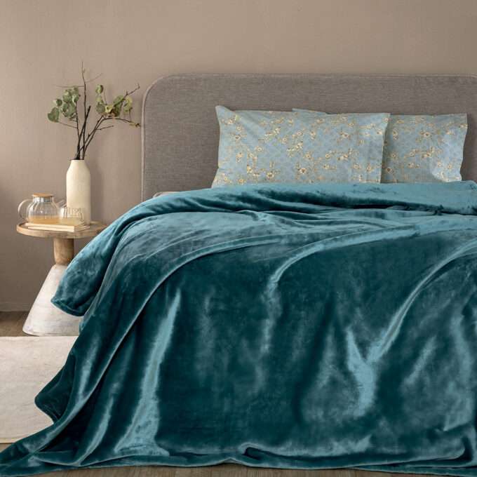 Κουβέρτα Fleece 160x220 LUCY PETROL
