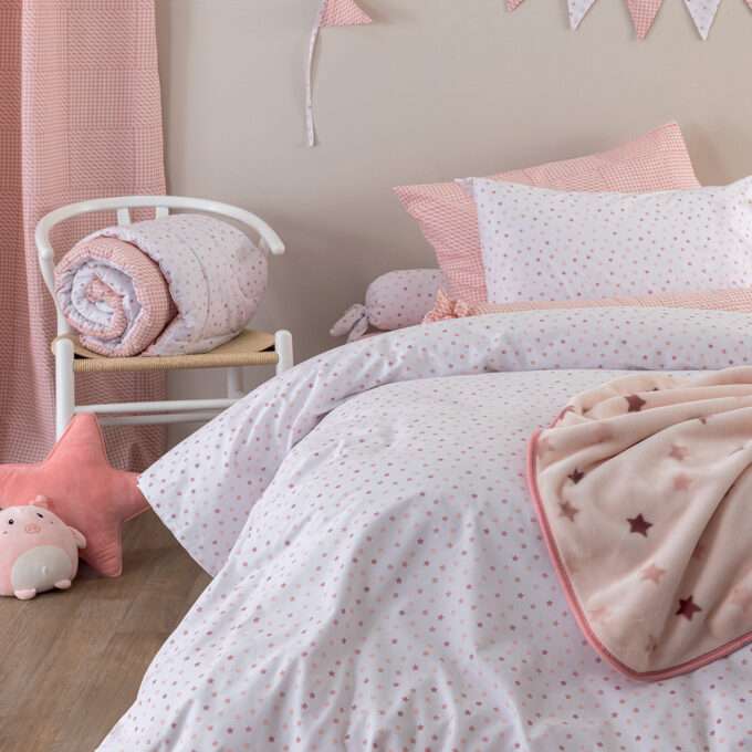 Σεντόνι Μονό 170x260 BB101 ROSE Χωρίς Λάστιχο