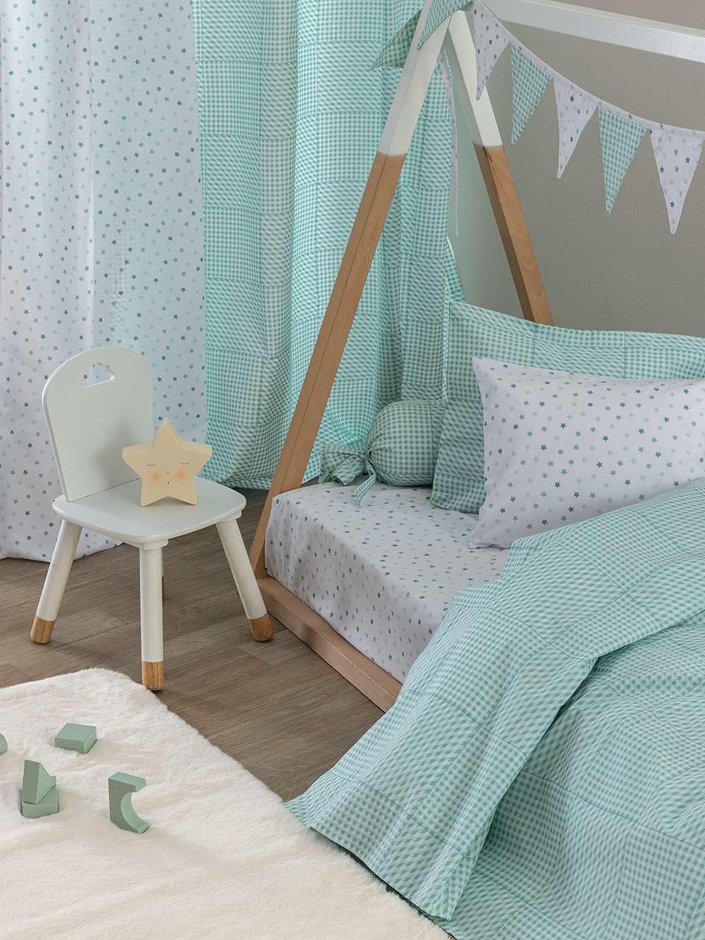 Σεντόνι Κούνιας 130x170 BB101 AQUA Χωρίς Λάστιχο Image Σεντόνι Κούνιας 130x170 BB101 AQUA Χωρίς Λάστιχο