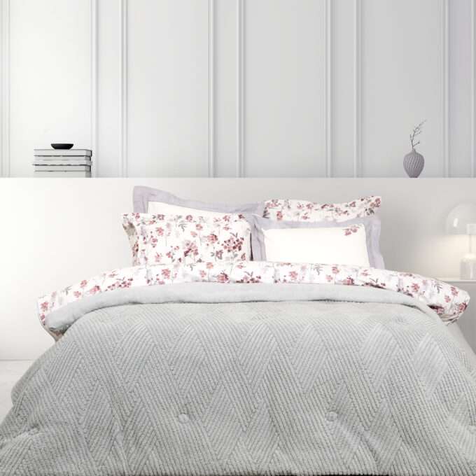 Κουβέρτα/Πάπλωμα Μονό 160x220 - Velva Light Gray