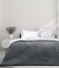 Κουβέρτα/Πάπλωμα Υπέρδιπλο 220x240 - Velva Dark Gray