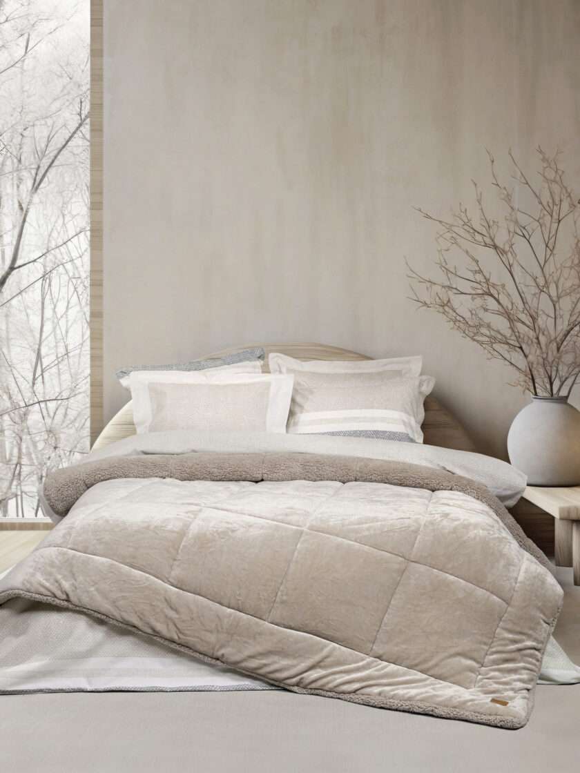 Κουβέρτα/Πάπλωμα Υπέρδιπλο 220x240 - Cira Beige