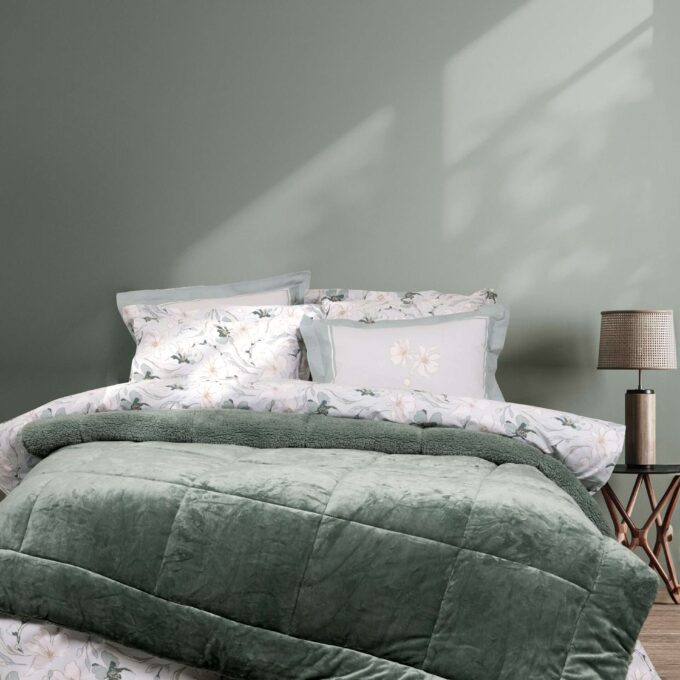 Κουβέρτα/Πάπλωμα Υπέρδιπλο 220x240 - Cira Dark Green