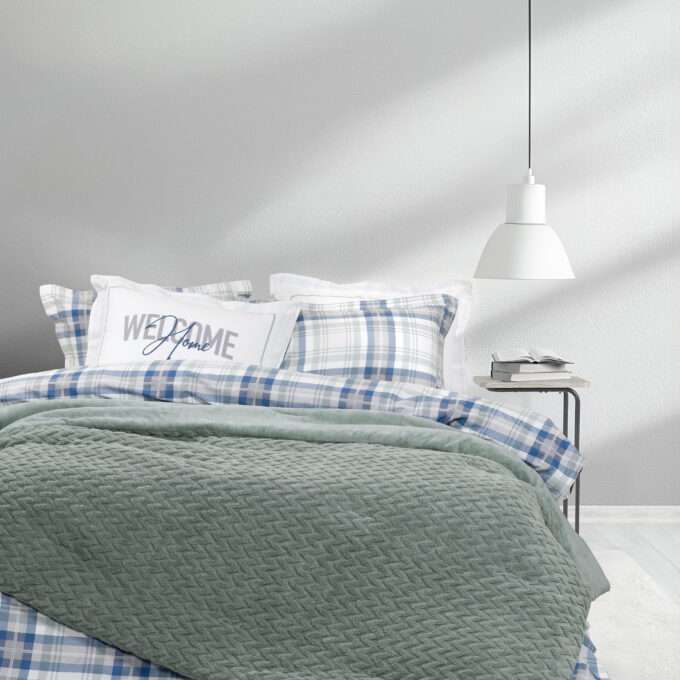 Κουβέρτα/Πάπλωμα Υπέρδιπλο 220x240 - Muffle Smoky Green