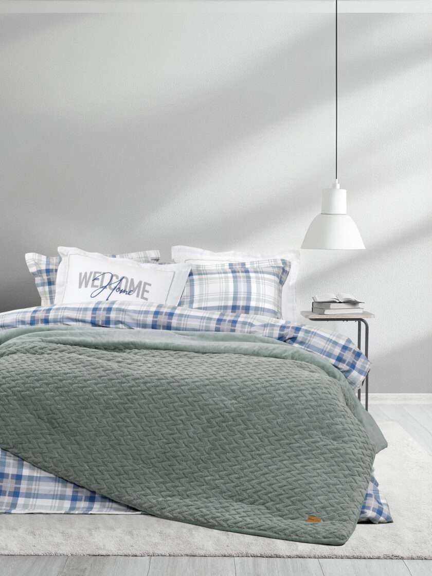 Κουβέρτα/Πάπλωμα Γίγας 240x260 - Muffle Smoky Green