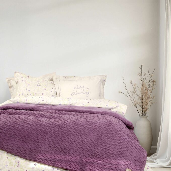 Κουβέρτα/Πάπλωμα Γίγας 240x260 - Muffle Mauve