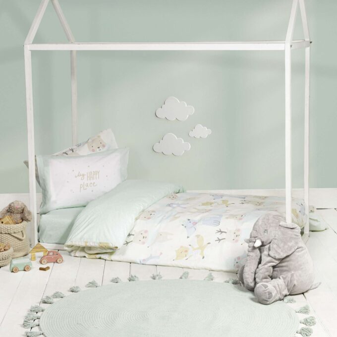 Σετ Παπλωματοθήκη Μονή - Happy Place