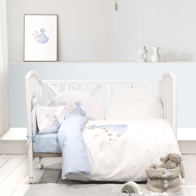 Σετ Σεντόνια Κούνιας με Λάστιχο - Little Mister