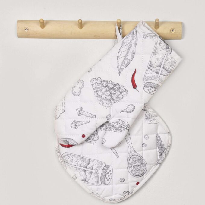 Σετ Κουζίνας (Γάντι + Πιάστρα) - Supper