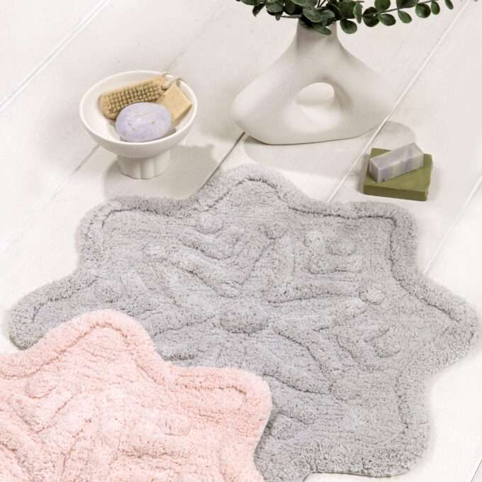 Πατάκι Μπάνιου 55x55 - Lily Light Gray