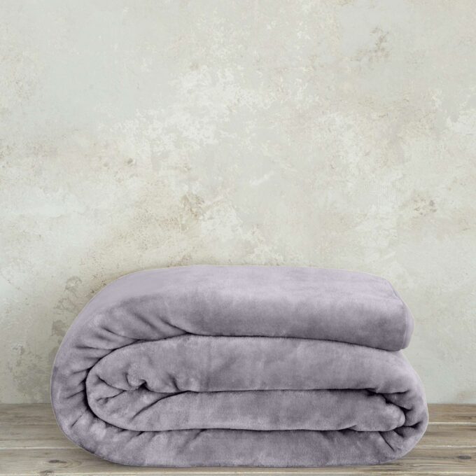 Κουβέρτα Βελουτέ Ημίδιπλη 180x220 Coperta - Smoky Lilac