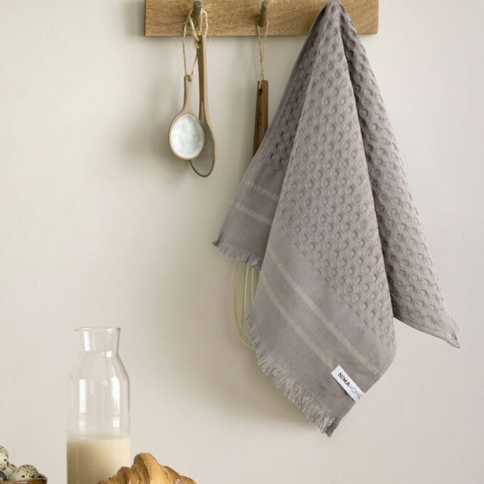 Πετσέτα Κουζίνας 40x60 - Honeycomb Gray