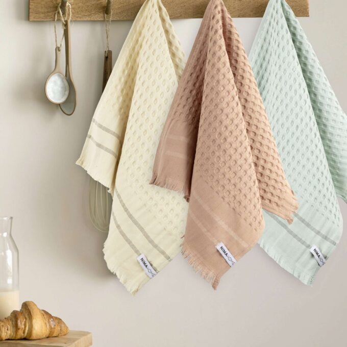 Σετ Πετσέτες Κουζίνας (3 x 50x70) - Waffle