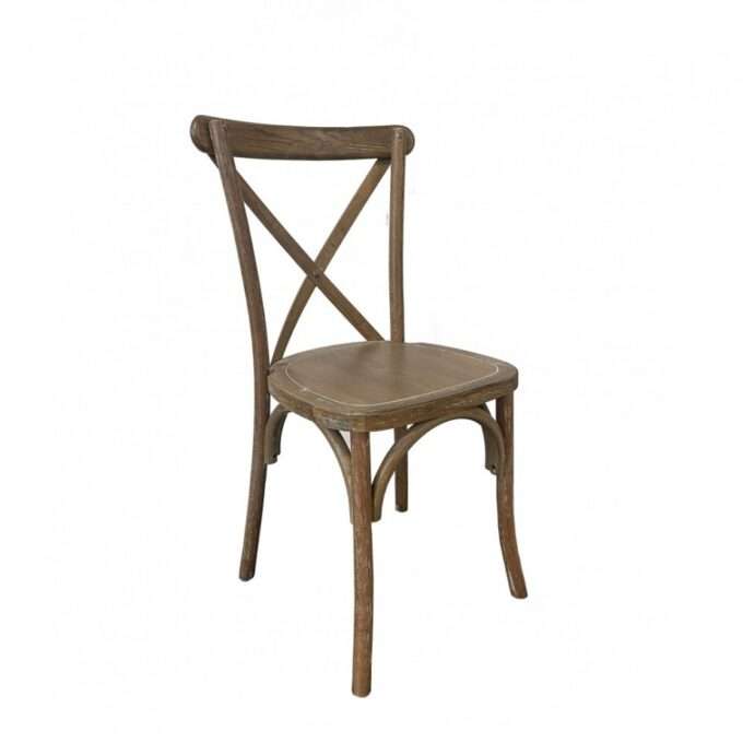 Crossback Ξύλινη Στοιβαζόμενη Καρέκλα1