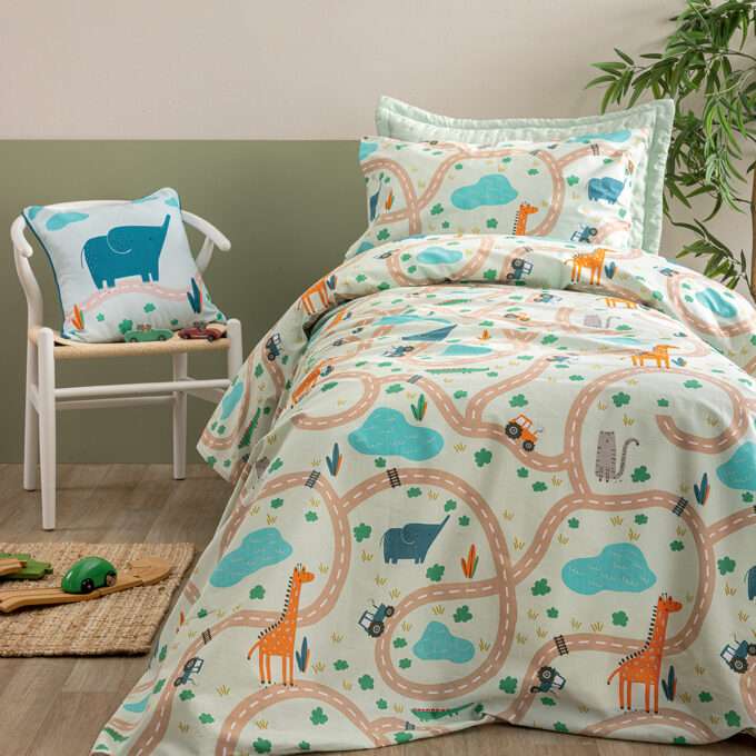 Σετ Μονά Σεντόνια My Kingdom 170x260 MK777 Χωρίς Λάστιχο