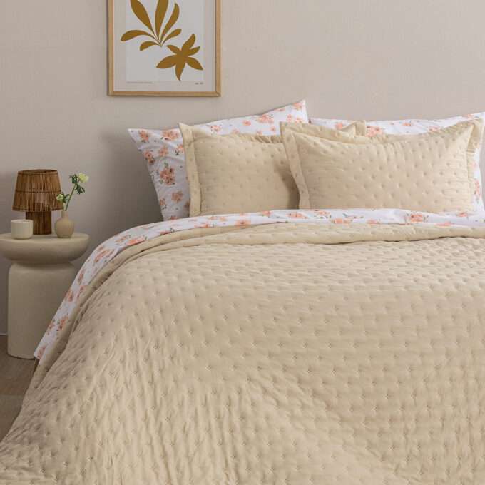 Κουβερλί υπέρδιπλο 220x240 NICO/2 BEIGE