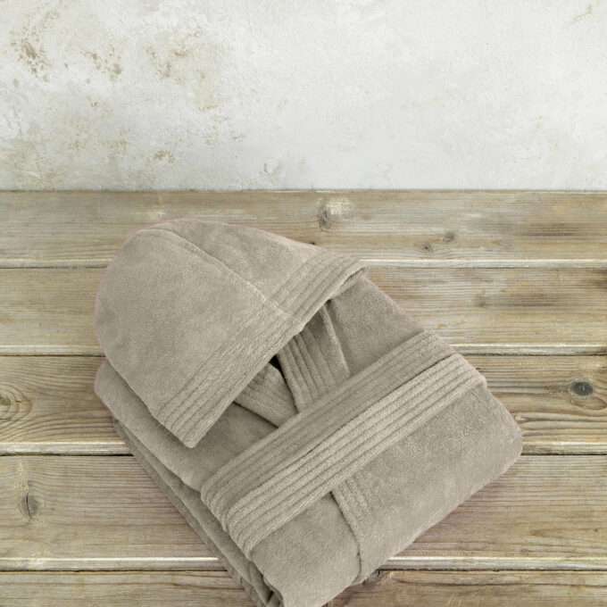 Μπουρνούζι με κουκούλα Zen - Small - Taupe