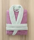 Μπουρνούζι Ease - Extra Large - Mauve Pink / Mint